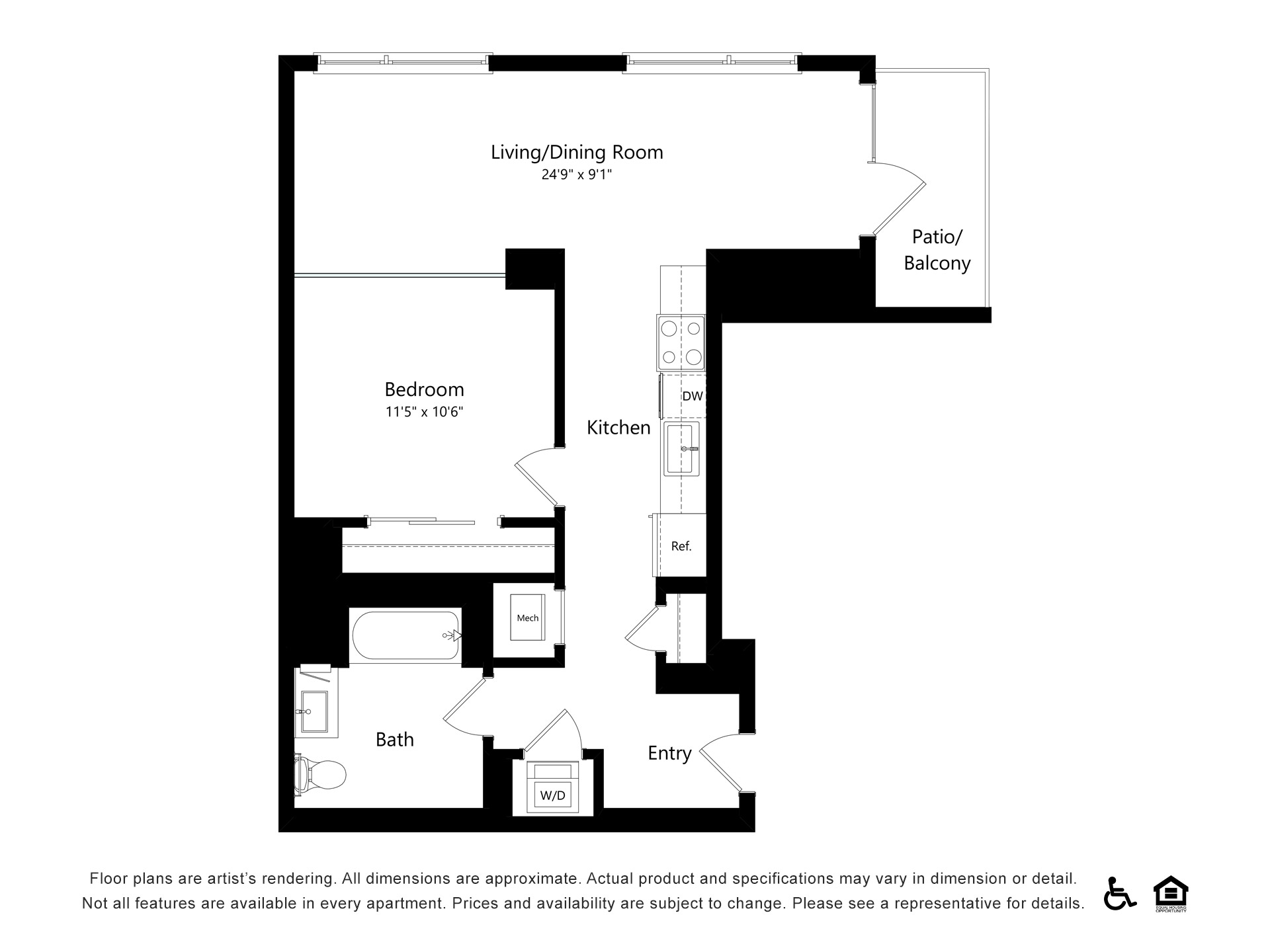 Floor plan layout diagram for A42